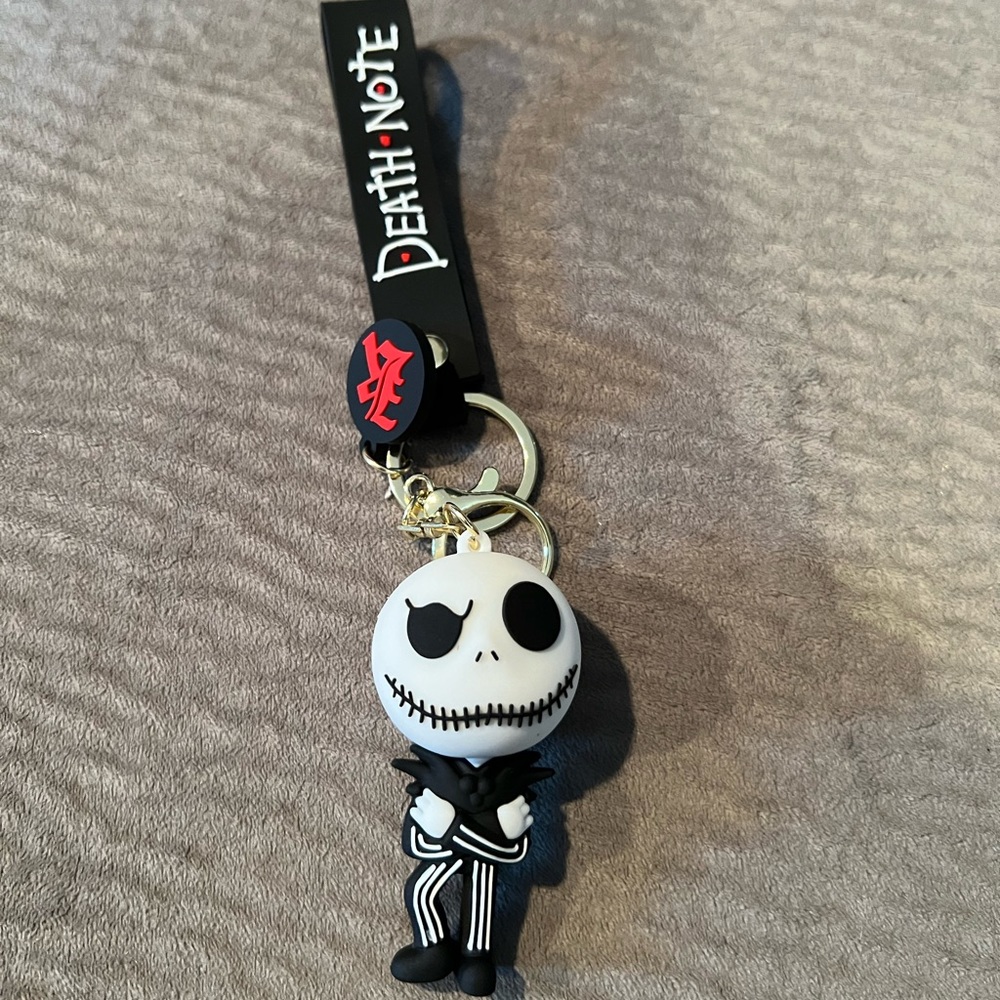 Jack skeleton and Sally keychain/purse charm